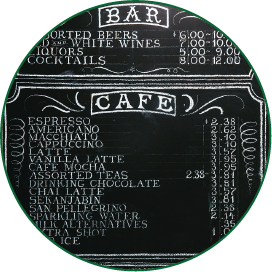 carta de restaurante elegante